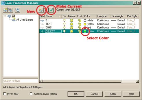 R2007 Layer Dialog Box