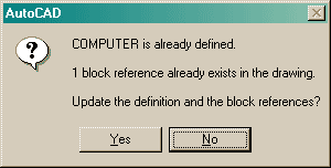 Redefine a Block Warning