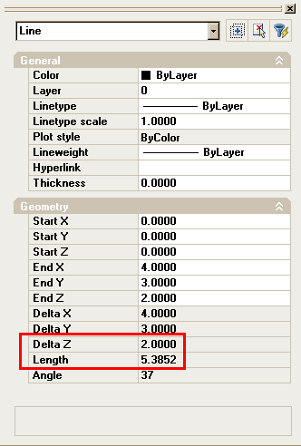 Modify Line (Prperties) Dialog Box