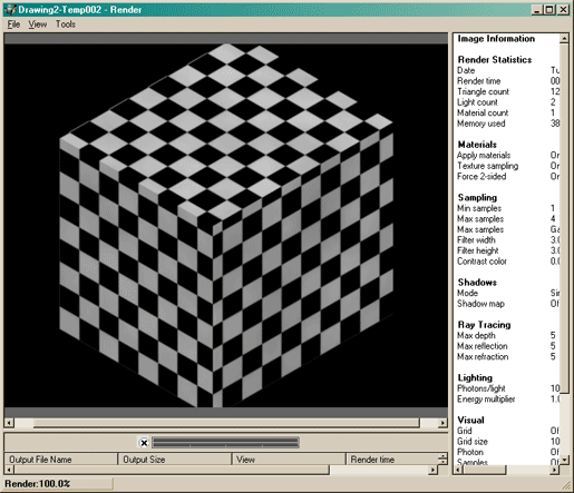 Rendering in AutoCAD 2007