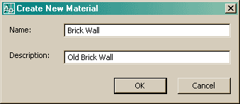 Naming a new Material in AutoCAD 2007