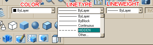 Linetype Menu