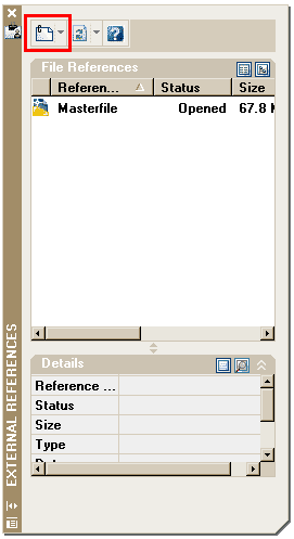 Xref Palette in AutoCAD 2007