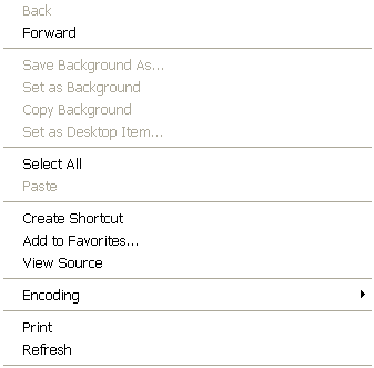 Right mouse pointer on screen